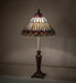 Meyda Lighting Lighting 23" High Tiffany Jeweled Peacock Buffet Lamp