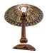 Meyda Lighting Lighting 23" High Tiffany Jeweled Peacock Table Lamp