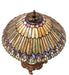 Meyda Lighting Lighting 23" High Tiffany Jeweled Peacock Table Lamp