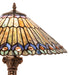 Meyda Lighting Lighting 23" High Tiffany Jeweled Peacock Table Lamp