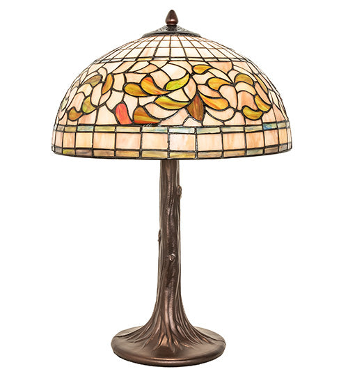 Meyda Lighting Lighting 23" High Tiffany Turning Leaf Table Lamp