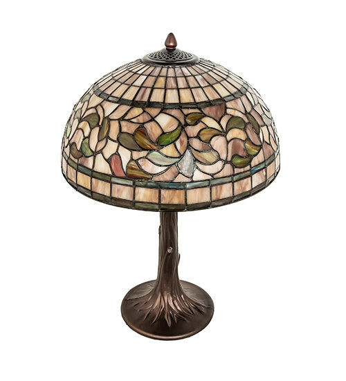 Meyda Lighting Lighting 23" High Tiffany Turning Leaf Table Lamp