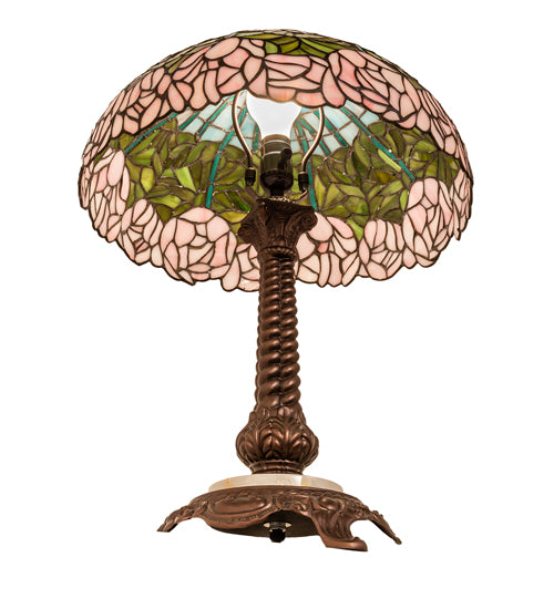 Meyda Lighting Lighting 23" Wide Tiffany Cabbage Rose Table Lamp