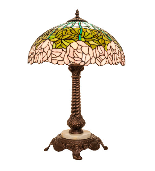 Meyda Lighting Lighting 23" Wide Tiffany Cabbage Rose Table Lamp