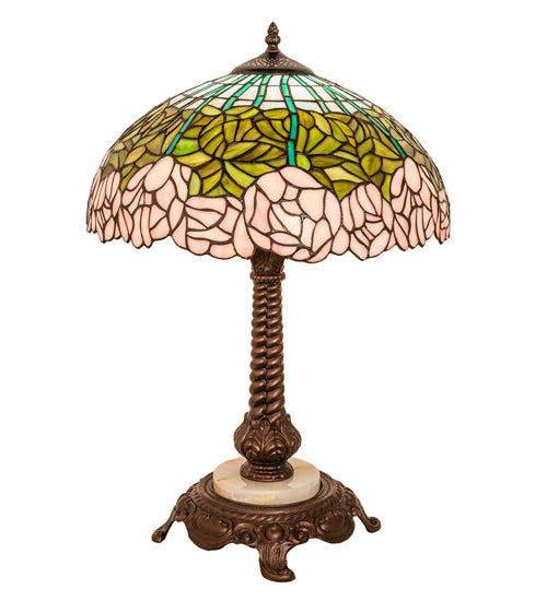 Meyda Lighting Lighting 23" Wide Tiffany Cabbage Rose Table Lamp