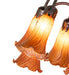 Meyda Lighting Lighting 24" High Amber Tiffany Pond Lily 12 Light Table Lamp