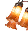 Meyda Lighting Lighting 24" High Amber Tiffany Pond Lily 12 Light Table Lamp