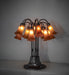 Meyda Lighting Lighting 24" High Amber Tiffany Pond Lily 12 Light Table Lamp