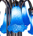 Meyda Lighting Lighting 24" High Blue Tiffany Pond Lily 12 Light Table Lamp