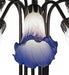 Meyda Lighting Lighting 24" High Blue/White Tiffany Pond Lily 10 Light Table Lamp
