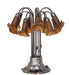 Meyda Lighting Lighting 24" High Dark Amber Tiffany Pond Lily 12 Light Table Lamp