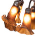 Meyda Lighting Lighting 24" High Dark Amber Tiffany Pond Lily 12 Light Table Lamp