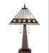 Meyda Lighting Lighting 24" High Diamond Band Mission Table Lamp