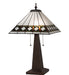 Meyda Lighting Lighting 24" High Diamond Band Mission Table Lamp