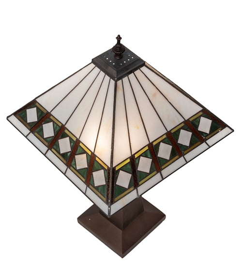 Meyda Lighting Lighting 24" High Diamond Band Mission Table Lamp