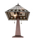Meyda Lighting Lighting 24" High Diamond Band Mission Table Lamp
