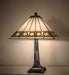 Meyda Lighting Lighting 24" High Diamond Band Mission Table Lamp