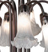 Meyda Lighting Lighting 24" High Gray Tiffany Pond Lily 12 Light Table Lamp