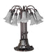 Meyda Lighting Lighting 24" High Gray Tiffany Pond Lily 12 Light Table Lamp
