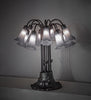 Meyda Lighting Lighting 24" High Gray Tiffany Pond Lily 12 Light Table Lamp