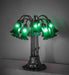Meyda Lighting Lighting 24" High Green Tiffany Pond Lily 12 Light Table Lamp