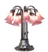 Meyda Lighting Lighting 24" High Lavender Tiffany Pond Lily 12 Light Table Lamp