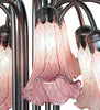 Meyda Lighting Lighting 24" High Lavender Tiffany Pond Lily 12 Light Table Lamp