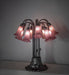 Meyda Lighting Lighting 24" High Lavender Tiffany Pond Lily 12 Light Table Lamp