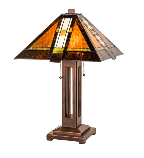 Meyda Lighting Lighting 24" High Montana Mission Table Lamp