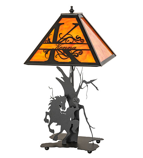 Meyda Lighting Lighting 24" High Personalized Headless Horseman Table Lamp