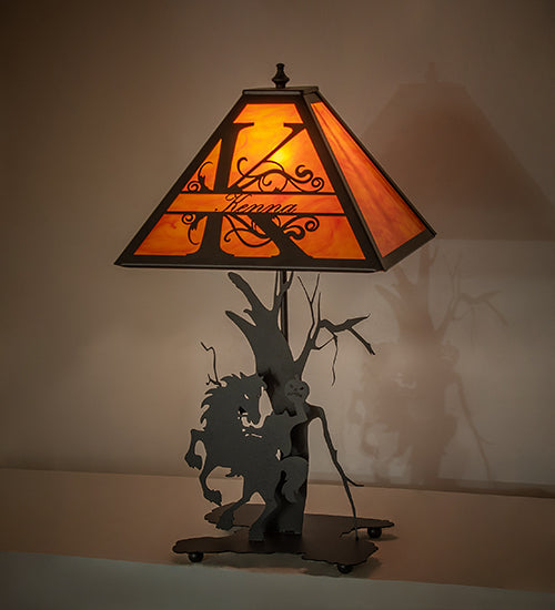 Meyda Lighting Lighting 24" High Personalized Headless Horseman Table Lamp