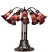 Meyda Lighting Lighting 24" High Stained Glass Pond Lily 10 Light Table Lamp