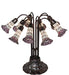 Meyda Lighting Lighting 24" High Stained Glass Pond Lily 10 Light Table Lamp