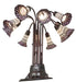 Meyda Lighting Lighting 24" High Stained Glass Pond Lily 10 Light Table Lamp