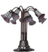 Meyda Lighting Lighting 24" High Stained Glass Pond Lily 10 Light Table Lamp