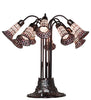 Meyda Lighting Lighting 24" High Stained Glass Pond Lily 10 Light Table Lamp