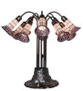 Meyda Lighting Lighting 24" High Stained Glass Pond Lily 10 Light Table Lamp