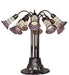 Meyda Lighting Lighting 24" High Stained Glass Pond Lily 10 Light Table Lamp