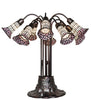 Meyda Lighting Lighting 24" High Stained Glass Pond Lily 10 Light Table Lamp