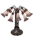 Meyda Lighting Lighting 24" High Stained Glass Pond Lily 10 Light Table Lamp