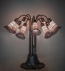 Meyda Lighting Lighting 24" High Stained Glass Pond Lily 10 Light Table Lamp