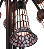 Meyda Lighting Lighting 24" High Stained Glass Pond Lily 10 Light Table Lamp