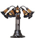 Meyda Lighting Lighting 24" High Stained Glass Pond Lily 10 Light Table Lamp