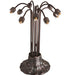 Meyda Lighting Lighting 24" High Stained Glass Pond Lily 10 Light Table Lamp