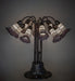 Meyda Lighting Lighting 24" High Stained Glass Pond Lily 10 Light Table Lamp