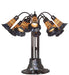Meyda Lighting Lighting 24" High Stained Glass Pond Lily 10 Light Table Lamp
