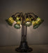 Meyda Lighting Lighting 24" High Stained Glass Pond Lily 10 Light Table Lamp