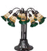 Meyda Lighting Lighting 24" High Stained Glass Pond Lily 10 Light Table Lamp