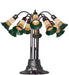 Meyda Lighting Lighting 24" High Stained Glass Pond Lily 10 Light Table Lamp