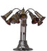 Meyda Lighting Lighting 24" High Stained Glass Pond Lily 10 Light Table Lamp